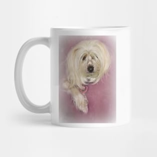 Chinese Crested Dog on Pink Mug